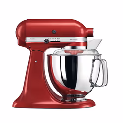 KitchenAid Artisan 5KSM175PS, 4,8 L, Rouge, Foie, 220 tr/min, 58 tr/min, 220 tr/min