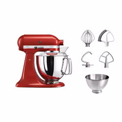 KitchenAid Artisan 5KSM175PS robot de cuisine 300 W 4,8 L Rouge