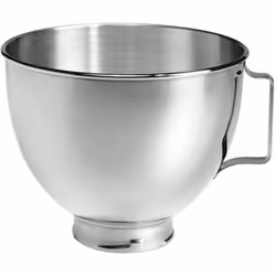 KitchenAid 5K45SBWH, Bol, 4,3 L, Acier inoxydable, Acier inoxydable, 1 pièce(s)