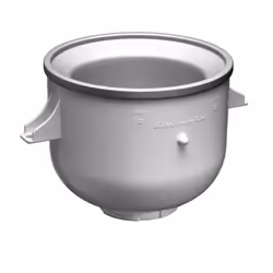 KitchenAid 5KICA0WH, Machine à glace, 1,9 L, Blanc, Plastique, KitchenAid Artisan Stand Mixer, 1 pièce(s)