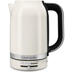 KitchenAid 5KEK1701EPL bouilloire 1,7 L 2400 W Noir, Acier inoxydable, Blanc