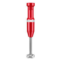 KitchenAid 5KHBV83EER Mélangeur par immersion 180 W Rouge, Acier inoxydable