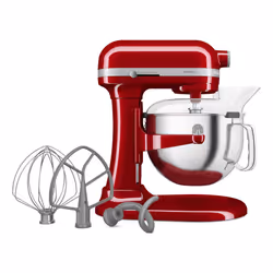 KitchenAid 5KSM60SPXEER Robot mixer 375 W Gris, Rouge, Acier inoxydable - Vue supplémentaire 2
