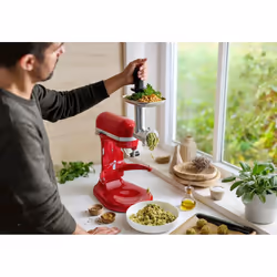 KitchenAid 5KSM60SPXEER Robot mixer 375 W Gris, Rouge, Acier inoxydable - Vue supplémentaire 5