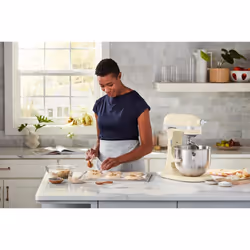 KitchenAid 5KSM70SHXEAC Robot mixer 375 W Crème, Gris, Acier inoxydable - Vue supplémentaire 5