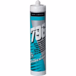 Mastic silicone neutre 796 DOW 310 ml - Gris - 7708012