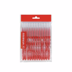 STABILO - Recharge schoolpack - lot de 12 Feutres de coloriage- rouge