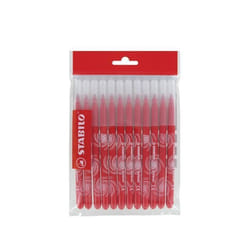 STABILO - Recharge schoolpack - lot de 12 Feutres de coloriage- rouge