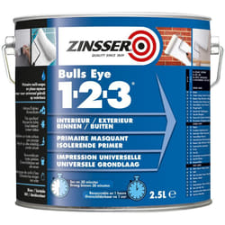 Rust-oleum - Primaire masquant avant peinture Zinsser Bulls Eye 1-2-3 Blanc Couleur: Blanc - Conditionnement: 2.5L