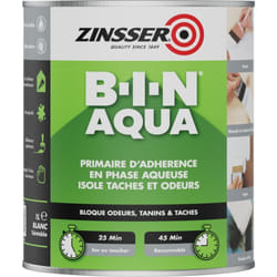 Rust-oleum - Zinsser Bin Aqua - Primaire d'Accrochage en Phase Aqueuse Opacifiant et Isolant Conditionnement: 1L