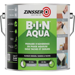 Rust-oleum - Zinsser Bin Aqua - Primaire d'Accrochage en Phase Aqueuse Opacifiant et Isolant Conditionnement: 2,5L