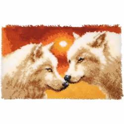 Vervaco Kit Tapis au Point noué 2 Loups - PN-0156064