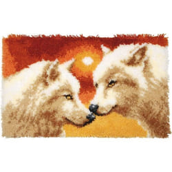 Vervaco Kit Tapis au Point noué 2 Loups - PN-0156064