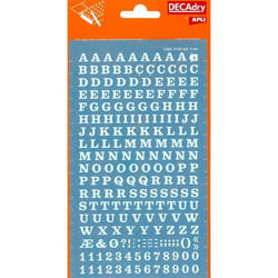 Lettres et chiffres transfert - Agipa - N°4 - Blanc - 6mm - Pochette 1 feuille