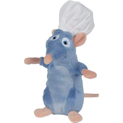 Peluche RATATOUILLE Remy avec toque 20 cm - Disney - pour enfant - bleu rose et blanc