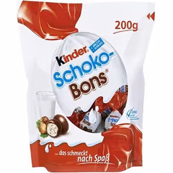 Ferrero Kinder Schoko Bons, 200 g, Chocolat au lait, Lait, Cocoa, Lait, CE, 33 kcal