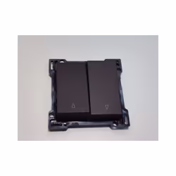 Manette à 2 touches pour bouton-poussoir double pour volets Dark brown. NIKO 124-65914 Tarif année : 2012NIK124-65914