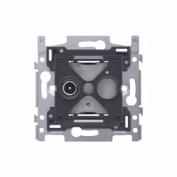 Socle pour connexion coaxiale simple pour TV, fixation par vis Résistance aux chocs: L association d un mécanisme, d un enjol ...