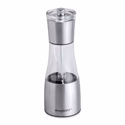 BergHOFF 1106244, Moulin à poivre et salière, Acier inoxydable, Transparent, Acrylique, Acier inoxydable, Poivre, Sel, 65 mm, ...