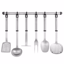 BergHOFF 1308055 Ensemble d'ustensile de cuisine 8 pièce(s) Noir, Acier inoxydable