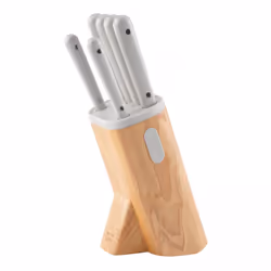 BergHOFF Leo Spirit, Bloc de couteaux/coutellerie, Acier inoxydable, ABS, Acier inoxydable, Bois, Acier inoxydable, Bois