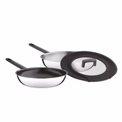 BergHOFF Essentials Uqonic Downdraft, Set de friture, Acier inoxydable, Acier inoxydable, Noir, Verre, Vitrocéramique, Gaz, H ...