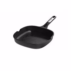 BergHOFF Leo Phantom, Carré, Poêle grill, Noir, Aluminium, 200 °C, Aluminium