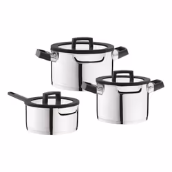 BergHOFF Essentials Uqonic Downdraft, Ensemble mixte, Acier inoxydable, Acier inoxydable, Noir, Verre, Vitrocéramique, Gaz, H ...