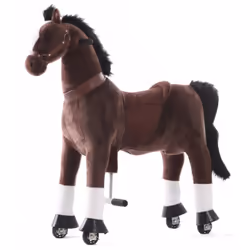 Recommandation d'âge : 5 à 9 ans Poids maximal supporté : 45 kg Hauteur du siège : 65 cm Mouvement mécanique de galop Fonctio ...