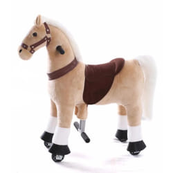 Berghoff - Cheval d'équitation à Roues - Petit - 3 à 6 ans - Jouet à Bascule - Beige