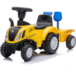 Berghoff - New Holland T7 - Porteur Enfant avec Remorque - 1 à 3 ans - Jaune