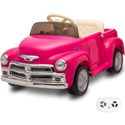 Voiture Enfants - Chevrolet 3100 - Batterie 12V - 1 à 6 ans - Rose