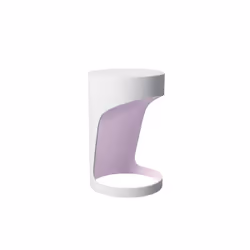 Massive Lampe à poser 432362010, Violet, Blanc, Verre, Métal, Synthétiques, Chambre à coucher, Salon, IP20, II, E14