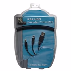 Piranha USB Transfer Twincable, 1,83 m, Noir