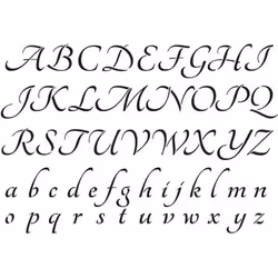 Pochoir A4 - Artemio - Alphabet - Plastique souple - 21 cm x 29.7 cm - Mixte