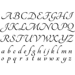 Pochoir A4 - Artemio - Alphabet - Plastique souple - 21 cm x 29.7 cm - Mixte