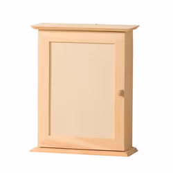 Armoire à Clés - ARTEMIO - Décorative en Bois - 20x7x25 cm - Naturel - Mixte