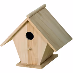 Nichoir en Bois à Décorer - ARTEMIO - 225cm - Naturel - Beige - Petit - Oiseau sauvage