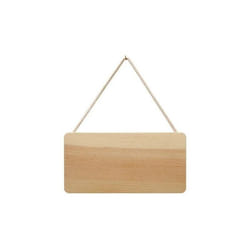 Plaque de porte - Bois - Artisanal - 21x11 cm - Décoration murale - Marron