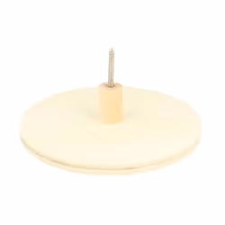 Patère - Artémio - Ronde - Bois - Beige - 15x4cm