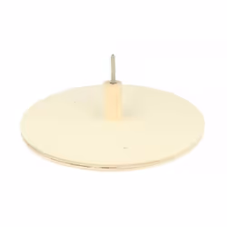 Patère ronde en Bois Mural 20x5cm Artémio Beige