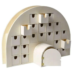 Calendrier de l Avent igloo Artémio Beige