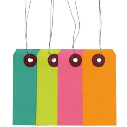Étiquettes Couleurs avec Fil Métallique