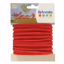Artemio 13001052, Artisanat, Rouge, 5 m, 5 mm