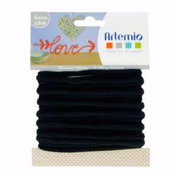 Artemio 13001055, Artisanat, Noir, 5 m, 5 mm