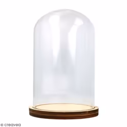 Cloche en verre - ARTEMIO - 9 x 14 cm - Protection élégante - Durable - Mixte