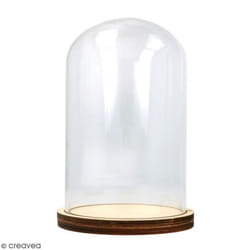 Cloche en verre - ARTEMIO - 9 x 14 cm - Protection élégante - Durable - Mixte