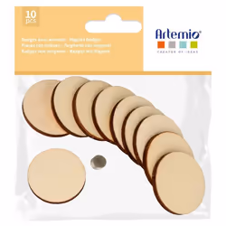 10 magnets en bois à personnaliser