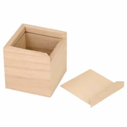 Tirelires carrées en bois