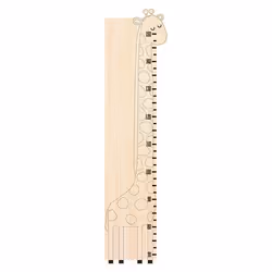 Toise girafe en bois